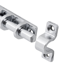 Trinco Ferrolho Redondo Latão Cromado 90nm 1 peça