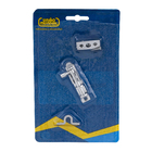 Trinco Ferrolho Redondo Latão Cromado Acetinado 60xcm 1 peça