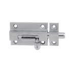 Trinco Ferrolho Redondo Latão Cromado Acetinado 70xcm 1 peça