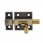 Trinco Ferrolho Redondo Latão Oxidado 45cm 1 peça