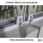 Trinco Para Porta Ou Janela De Vidro Temperado 1335 Branco