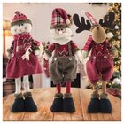 Trio Boneco De Neve Papai Noel Rena Decoração Natal 50cm