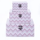 Trio De Caixas Organizadoras Decorativas Quarto De Menina Che