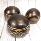 Trio de Cuia Alta Decorada Etnia Tikuna - Amazônia