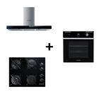 Trio de Eletros Coifa + Forno + Cooktop Brastemp