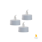 Trio De Mini Vela Led Decorativa 3pçs Amarelo Decoração Festas