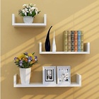 Trio De Prateleira Em U Branco 30/40/50 Cm