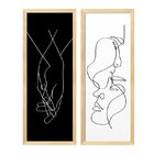 Trio De Quadros Decorativos Quarto Casal Minimalista