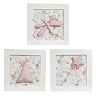 Trio De Quadros Fada Quarto Bebê Infantil