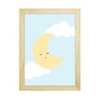 Trio De Quadros Pinus Com Vidro Chuva De Amor Azul