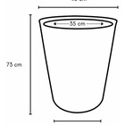 Trio De Vasos Para Plantas Grande Jardim Decorativo Bege