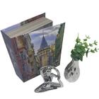 Trio Livro Luxo Decor, Vaso Geométrico E Mulher Meditando