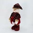 Trio Natal Papai Noel Rena Boneco Neve Perna Ajustável 80cm