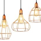 Trio Pendente Aramado Cobre Retrô E27