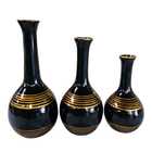 Trio Vaso Bola Kit Completo 3 Peças Lindo Luxo Sala Rack Bran