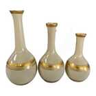 Trio Vaso Bola Kit Completo 3 Peças Lindo Luxo Sala Rack Bran