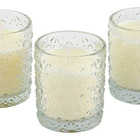 Trio Velas Aromatizada Decorativa Copo Vidro