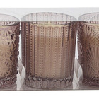 Trio Velas Aromatizada Decorativa Copo Vidro Fumê Perfumadas