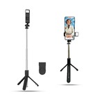 Tripé Bastão Selfie Luz Led 2 Níveis