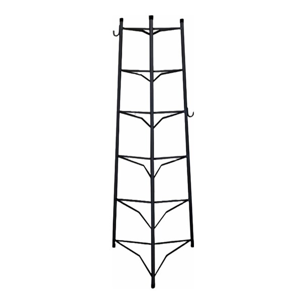 Tripé Porta Panelas Estrela Preto 6 Compartimentos 103cm