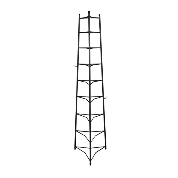 Tripé Porta Panelas Estrela Preto 9 Compartimentos 174cm