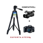 Tripe Profissional Semi Hidraulica 180cm Video Foto Tm3180