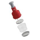 Triturador Cortador Manual Up Home Ud001 Vermelho Cinza