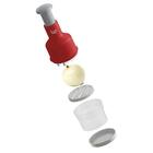 Triturador Cortador Manual Up Home Ud001 Vermelho Cinza