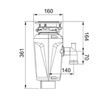 Triturador de Alimentos Elétrico para Cozinha 127V (110V) 18777 Slim Franke