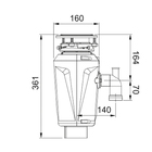 Triturador de Alimentos Elétrico para Cozinha 220V 18775 Slim Franke