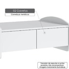 Trocador Com 2 Gavetas Drope - 100% Mdf Com Pintura Uv - Bran