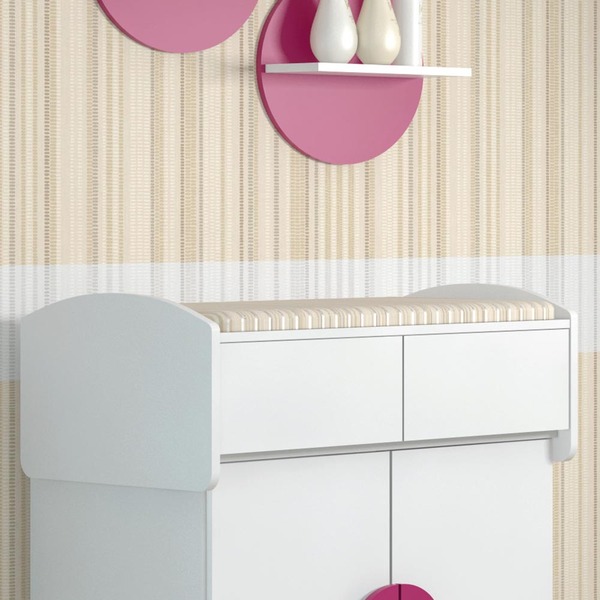 Trocador Com 2 Gavetas Drope - 100% Mdf Com Pintura Uv - Bran