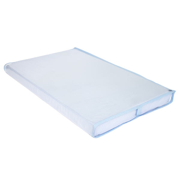 Trocador De Bebê Azul Xadrezinho Com Viés Azul