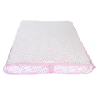 Trocador De Bebê Estrelinha Rosa Com Viés Rosa