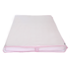 Trocador De Bebê Rosa Poá Com Viés Rosa