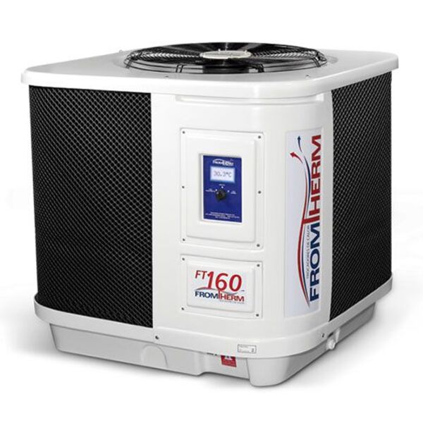 Trocador De Calor Aquecedor Piscina Fromtherm Ft160 Com Touch