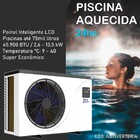 Trocador De Calor Inverter Wifi Para Piscinas 105 Mil Litros