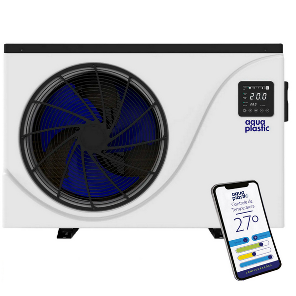 Trocador De Calor Inverter Wifi Para Piscinas 75 Mil Litros