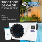 Trocador De Calor Inverter Wifi Para Piscinas 85 Mil Litros
