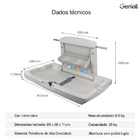 Trocador De Fraldas De Parede Retrátil Fraldário Geniali