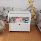 Trocador De Fraldas Em Mdf Com Rodízios 1 Porta