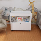 Trocador De Fraldas Em Mdf Com Rodízios 1 Porta