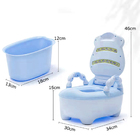 Troninho Infantil Desfralde Penico Portátil Vaquinha Azul Lor