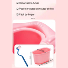 Troninho Infantil Desfralde Penico Portátil Vaquinha Rosa Lor