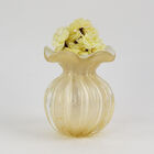 Trouxinha Em Cristal Murano São Marcos - Branco Com Ouro 24k