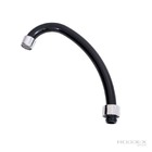 Tubo Bica 3/4 Para Torneira Cozinha Em Abs Preto Com Arejador