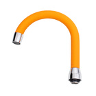 Tubo Bica Móvel Para Torneira Lavatório Inox Revestido Silico