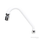 Tubo Bica Para Torneira Cozinha Design J Inox Silicone Branco