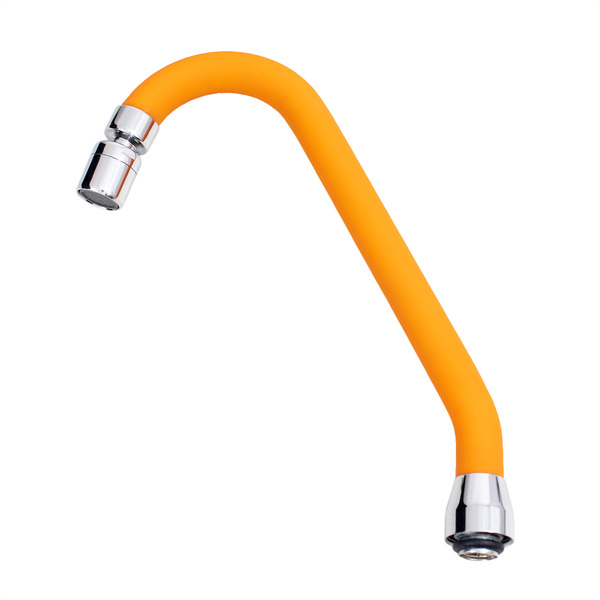 Tubo Bica Para Torneira Cozinha Design J Inox Silicone Laranj