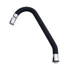 Tubo Bica Para Torneira Cozinha Design J Inox Silicone Preto